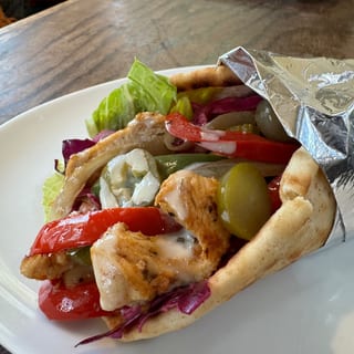 Grilled chicken gyro +French Fries