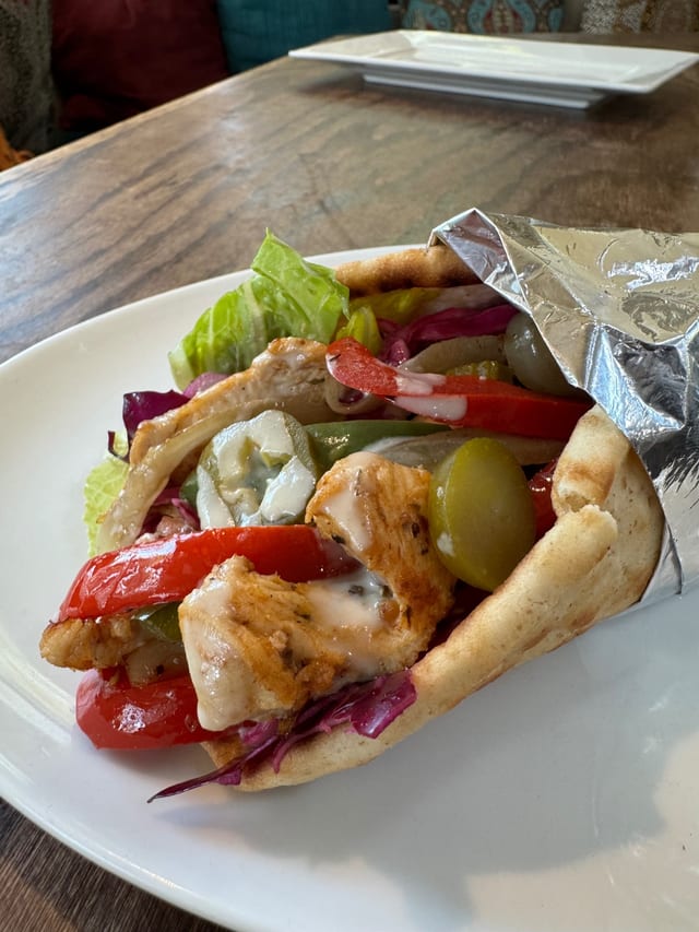 Grilled Chicken Gyro +French Fries.