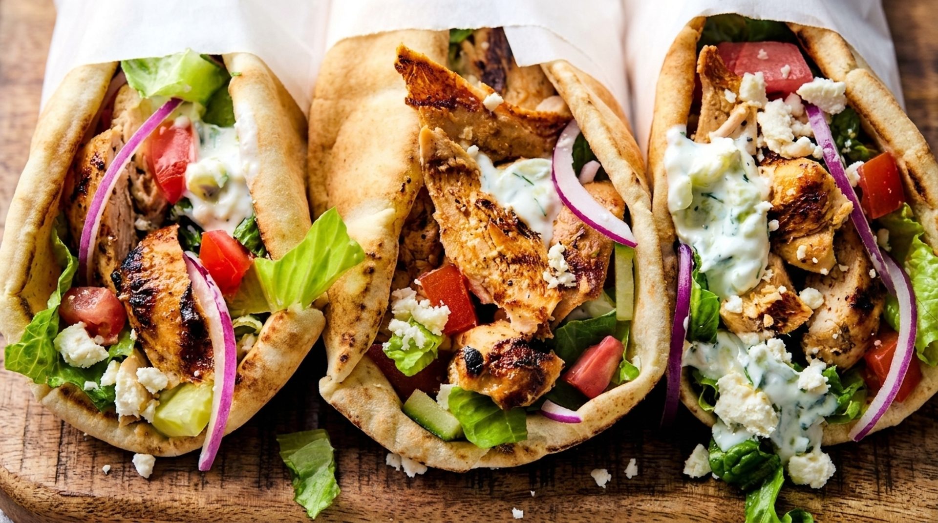 Crispy falafel, golden gyros, real ingredients